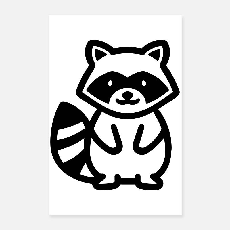 raton laveur Poster 40 x 60 cm