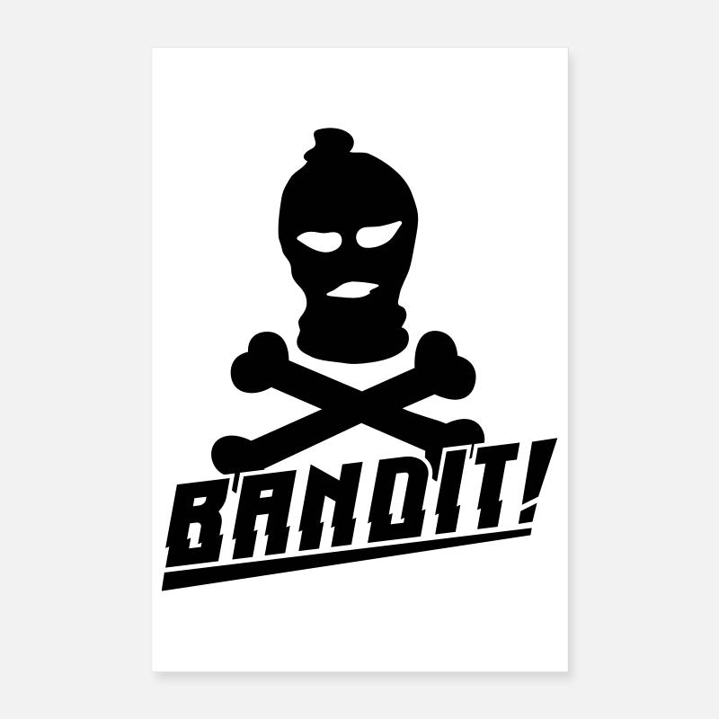 masque de ski bandit Poster 40 x 60 cm