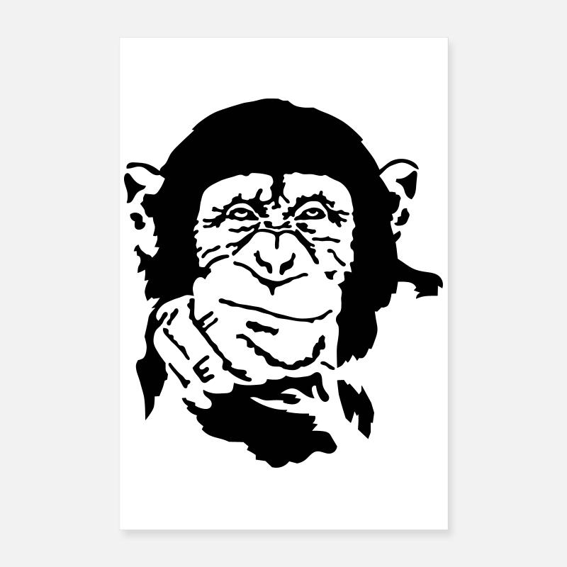 Affe Poster 40x60 cm