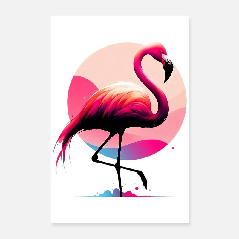 Flamingo Poster 16" x 24" (40x60 cm)