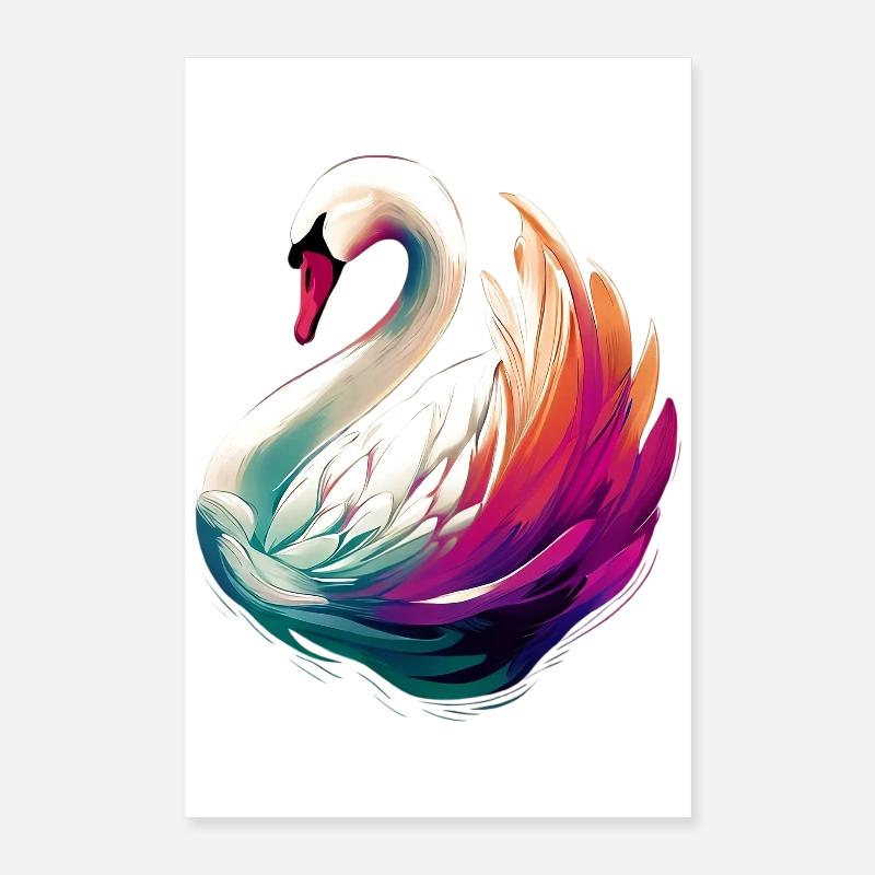Schwan Poster 40x60 cm