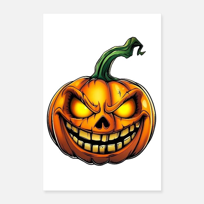 creepy Halloween pumpkin :) Poster 16" x 24" (40x60 cm)