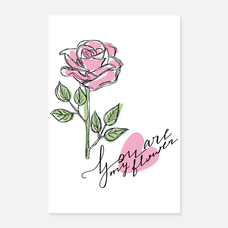Rose Poster 40 x 60 cm