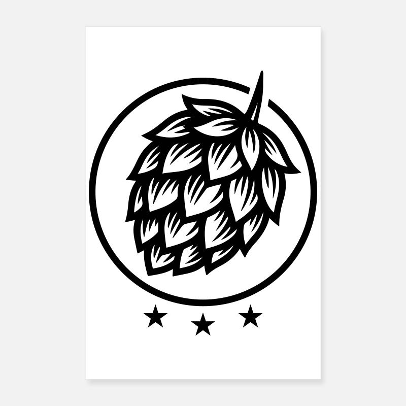 Hopfen Gerste Poster 40x60 cm