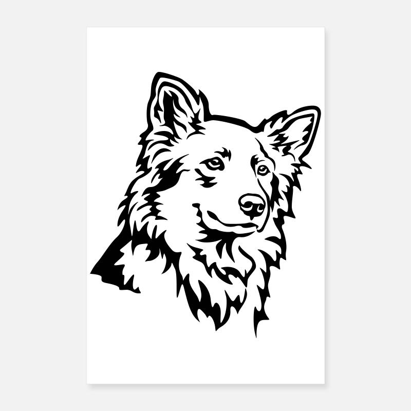 Harzer Fuchs Kopf Poster 40x60 cm