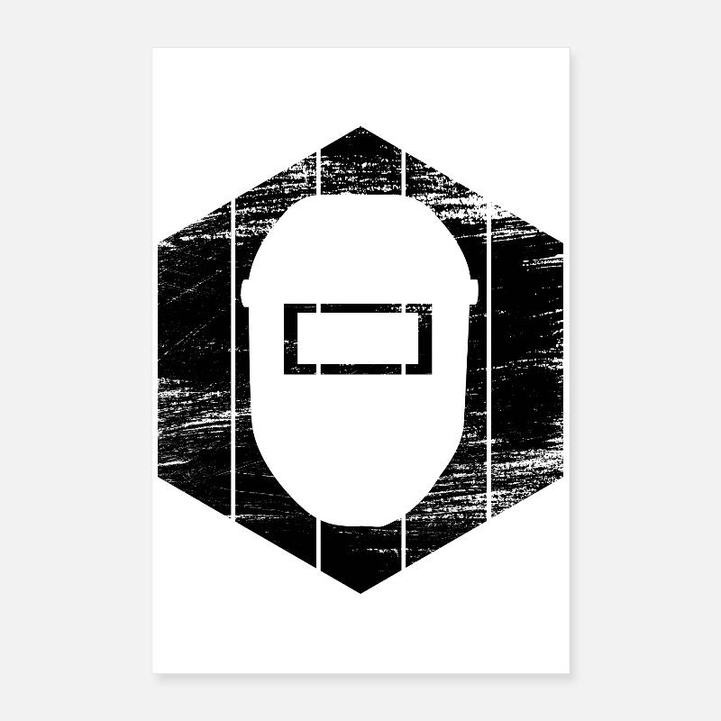 Masque de soudeur Poster 40 x 60 cm