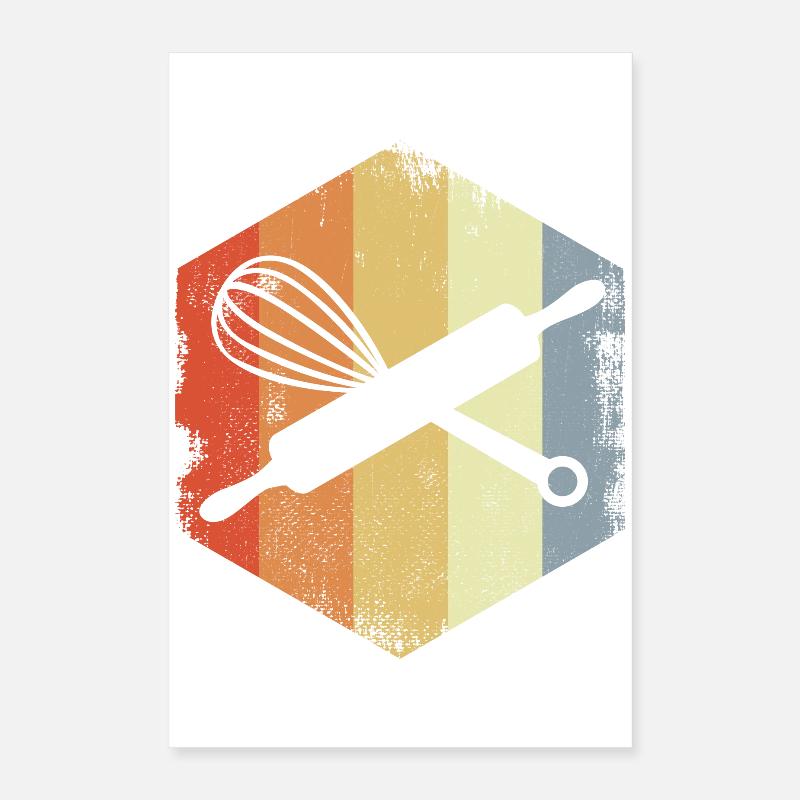 Batteur à main pour rouleau de pâte Poster 40 x 60 cm