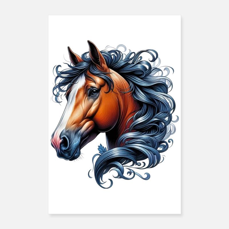Pferd Poster 40x60 cm