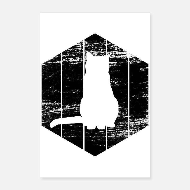 Cat Drawing Poster 16" x 24" (40x60 cm)