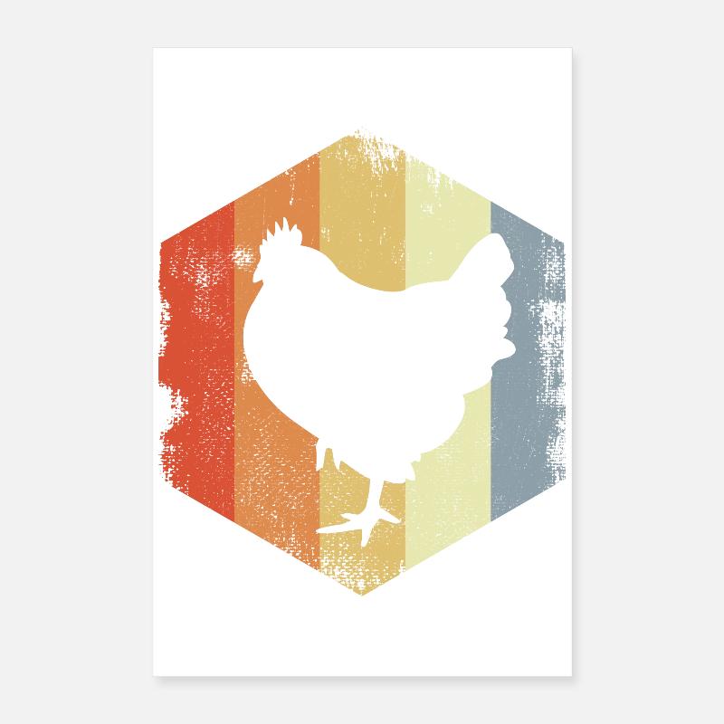 Poulet Vintage Poster 40 x 60 cm