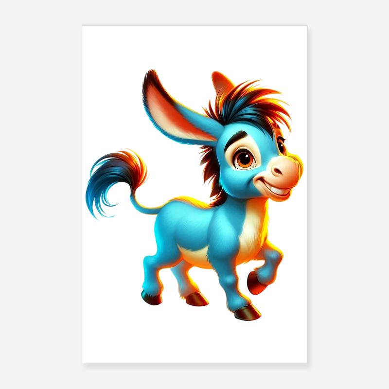 Mule âne Poster 40 x 60 cm