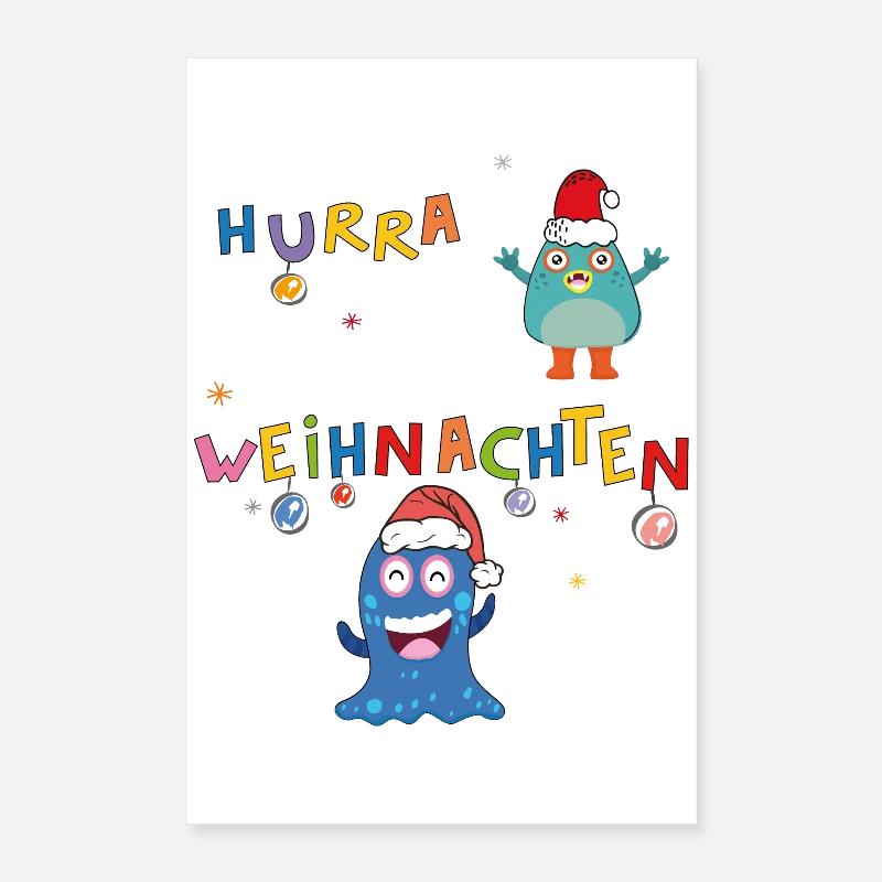 Hourra Noël Poster 40 x 60 cm