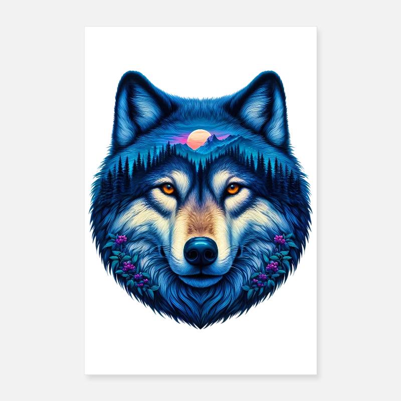 Wolf Poster 40x60 cm