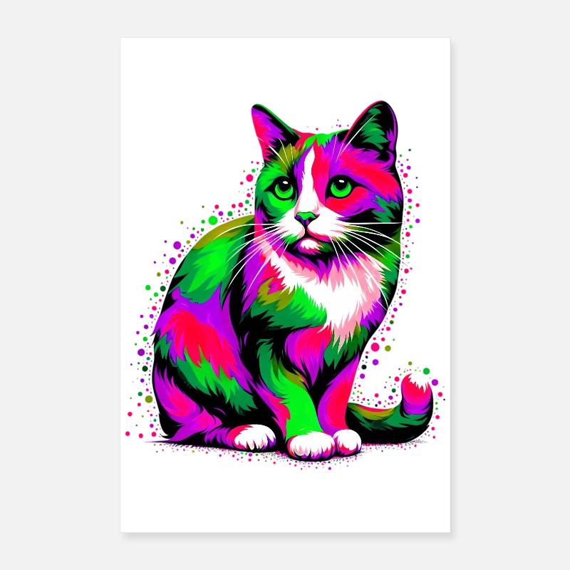 Chat Poster 40 x 60 cm