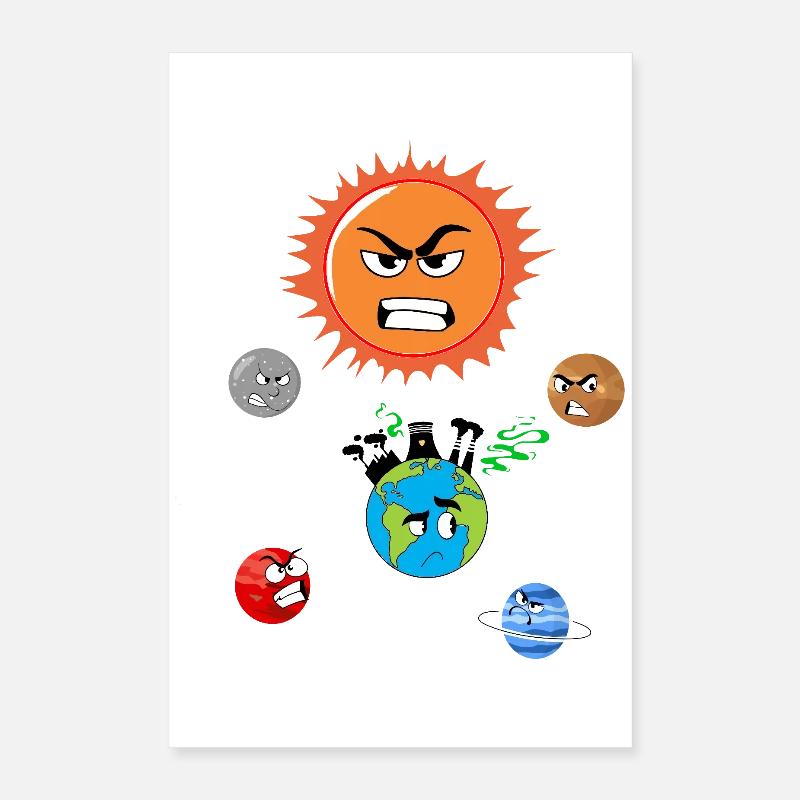Verschmutzung der Erde Poster 40x60 cm