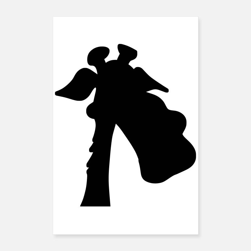 Giraffe Silhouette Poster 40x60 cm