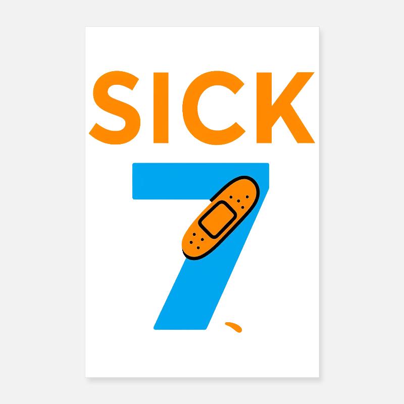 Sick Seven Meme Tee Six Seven  Poster 40x60 cm