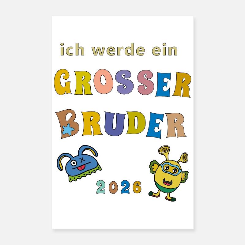 I'm going to be a big brother in 2026 Poster 16" x 24" (40x60 cm)