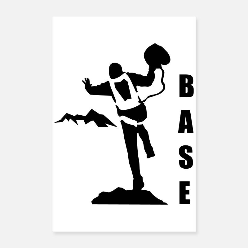 BASE jumping Poster 40x60 cm