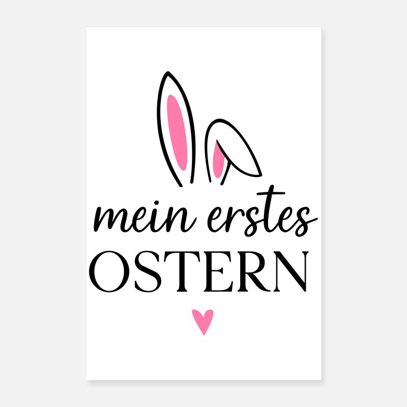 My First Easter | Outfit first Easter baby Poster 16" x 24" (40x60 cm)