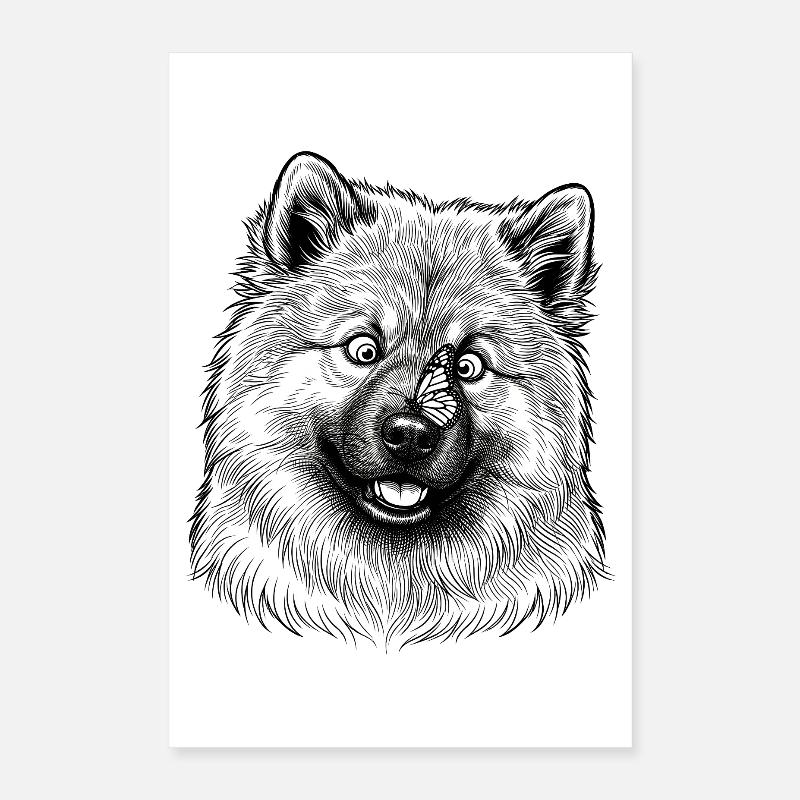 Eurasier | Papillon Poster 40 x 60 cm