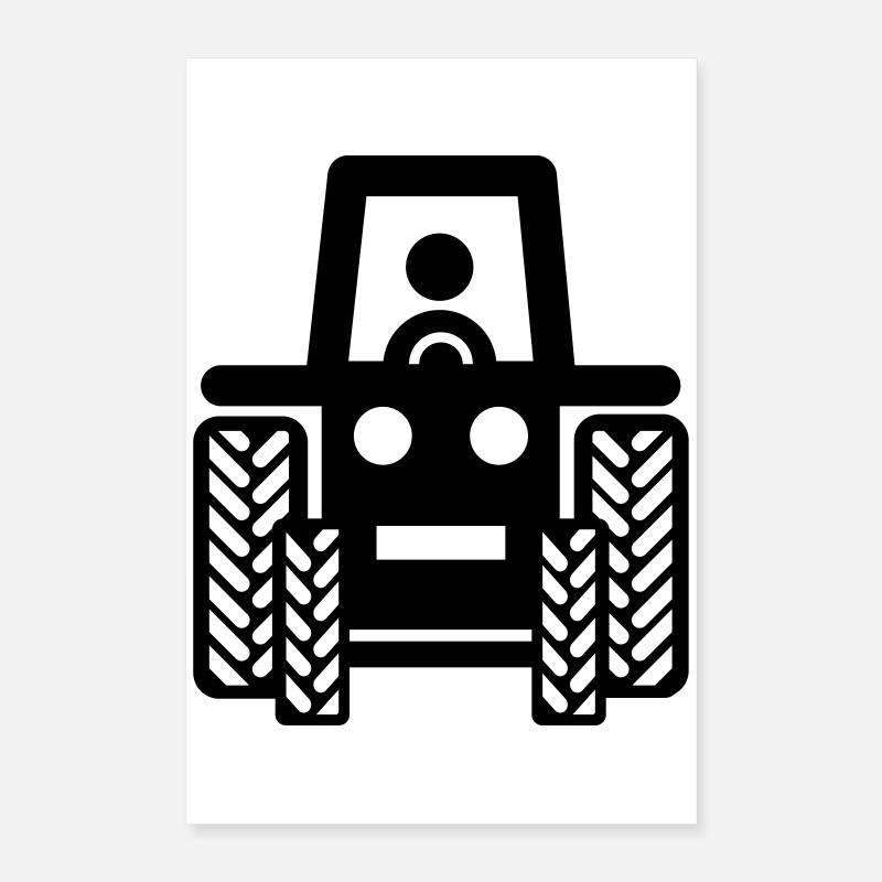 tracteur Poster 40 x 60 cm