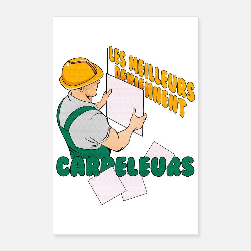 carreleur Poster 40 x 60 cm