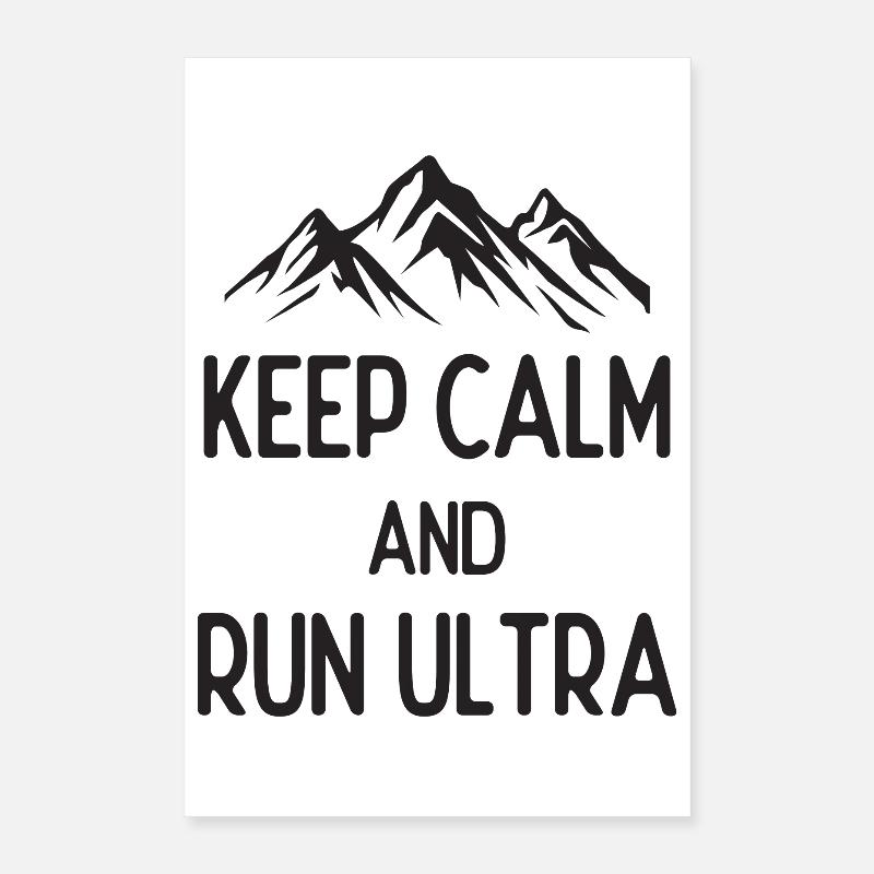 Keep Calm and Run Ultra Poster 16" x 24" (40x60 cm)