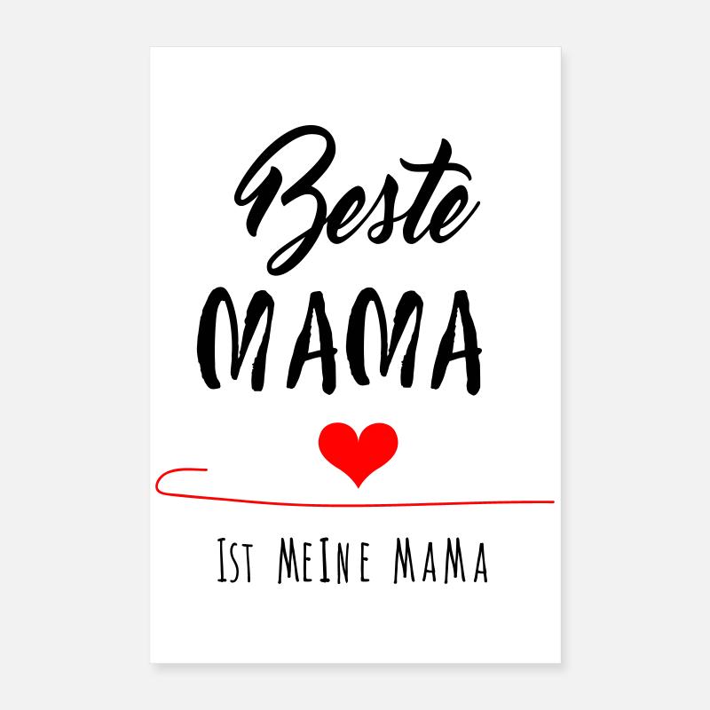 beste Mama, Muttertag Poster 40x60 cm