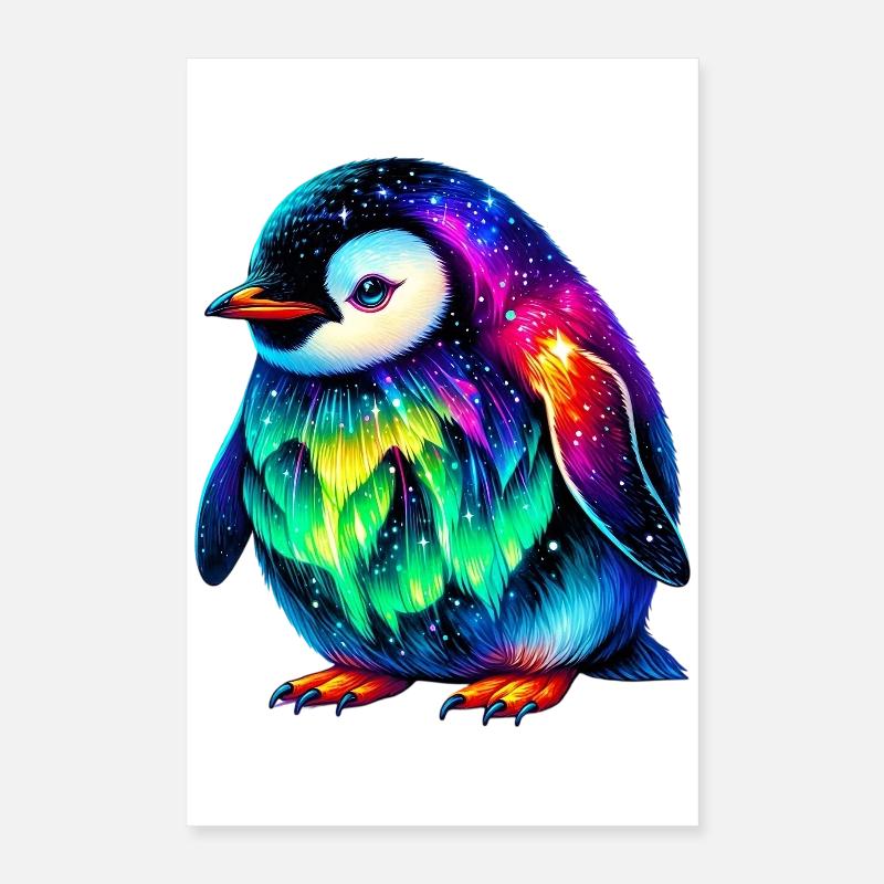 Aurora Borealis Pinguin Poster 40x60 cm