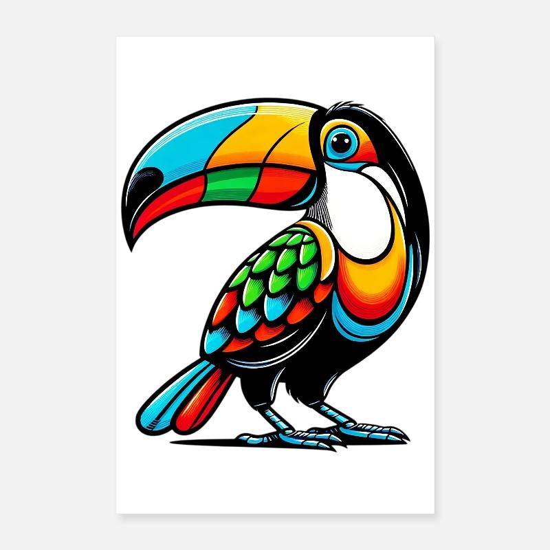 Toucan arlequin Poster 40 x 60 cm