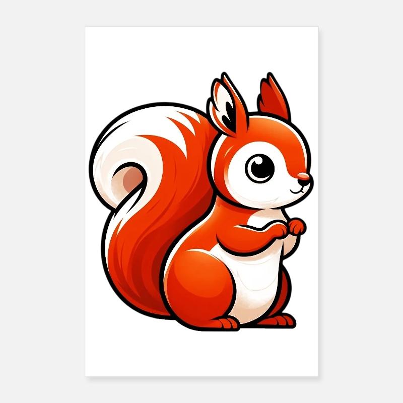 Eichhörnchen Poster 40x60 cm