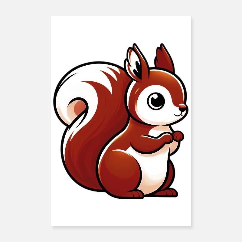 Squirrel Poster 16" x 24" (40x60 cm)