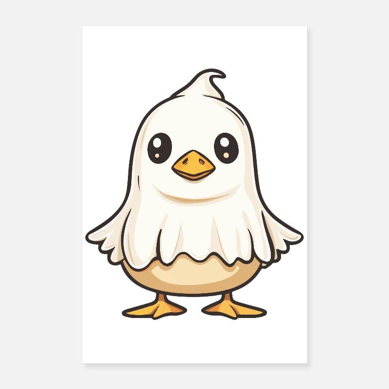 Goose Halloween Ghost Poster 16" x 24" (40x60 cm)