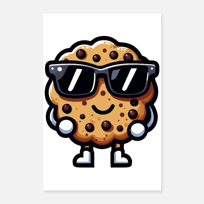 Cookie Chic Dunkle Brille Poster 40x60 cm