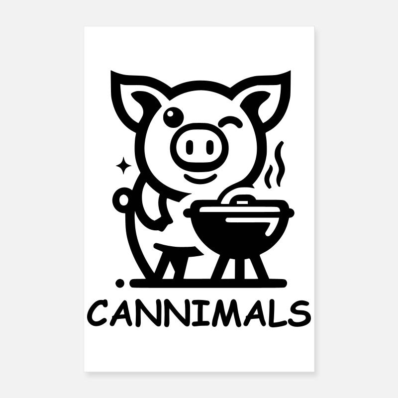 Cannimals – Logo Black Edition Poster 16" x 24" (40x60 cm)