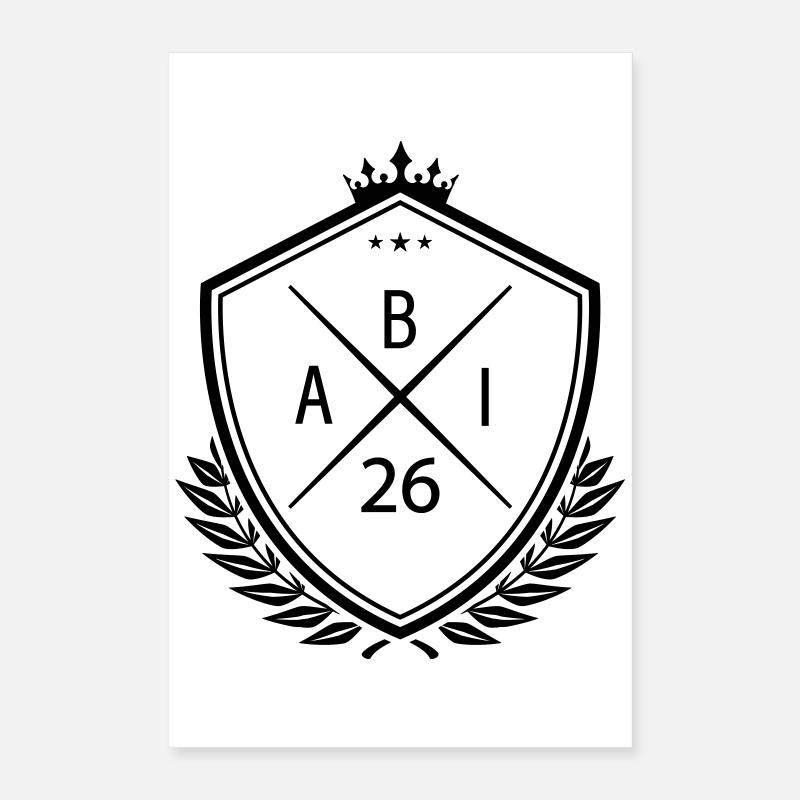 Abi Wappen Abitur 26 Poster 40x60 cm