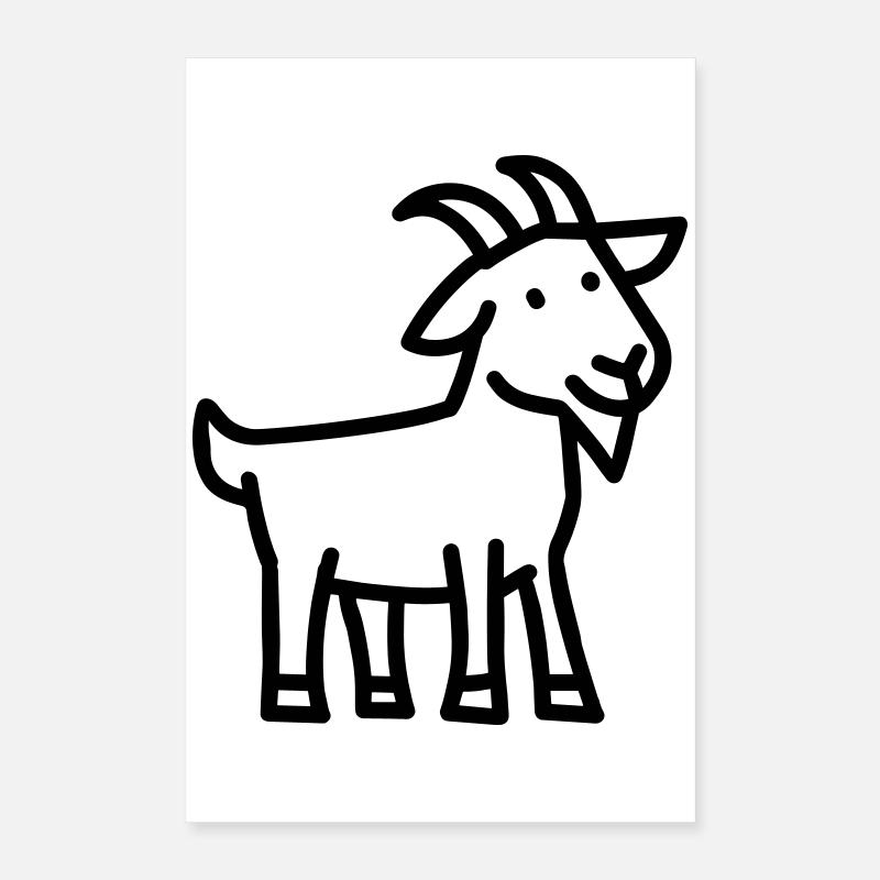 Ziege Poster 40x60 cm