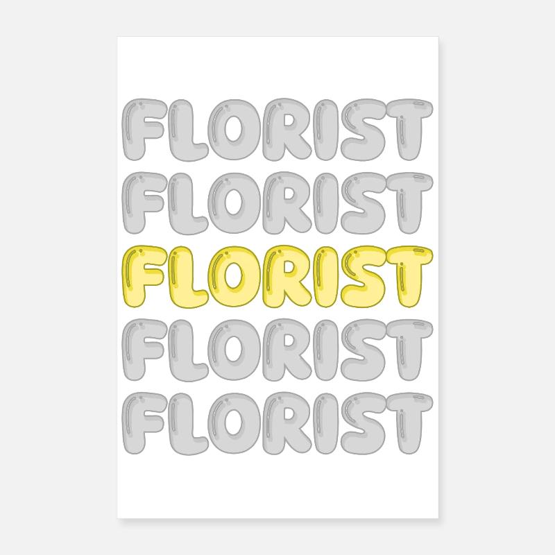 Profession : Fleuriste Poster 40 x 60 cm