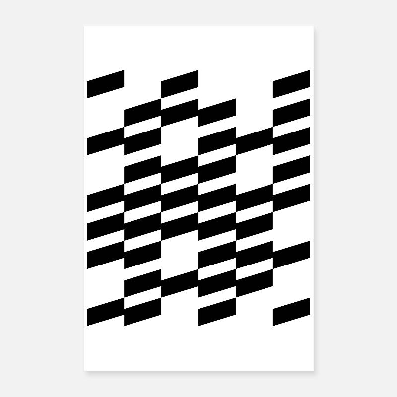 geometric bold lines design Poster 16" x 24" (40x60 cm)