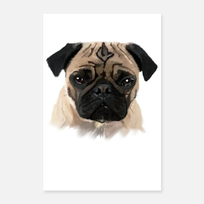 Mops Poster 40x60 cm
