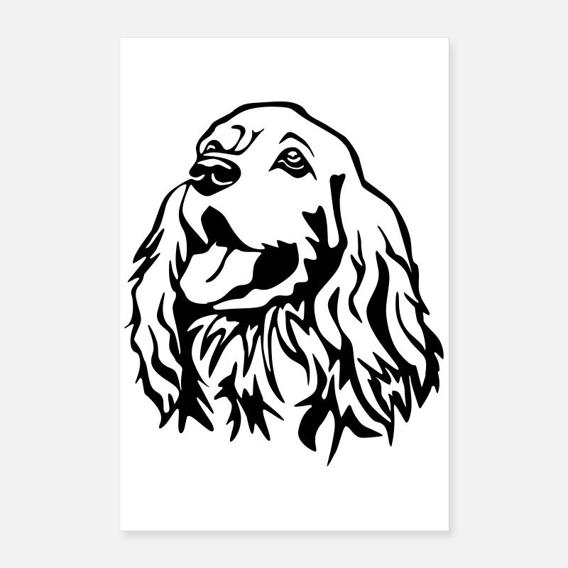 Cocker Spaniel Kopf Poster 40x60 cm
