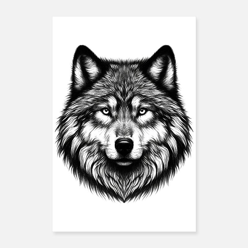 Wolf Poster 40x60 cm