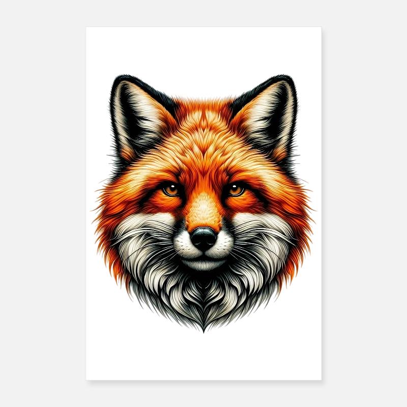 Fox Poster 16" x 24" (40x60 cm)