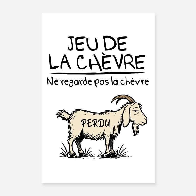 Le jeu de la chèvre Poster 40 x 60 cm