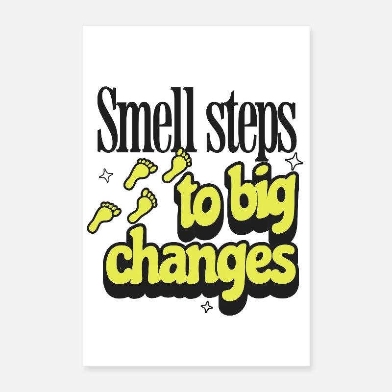 Message d’empreinte motivationnelle Poster 40 x 60 cm
