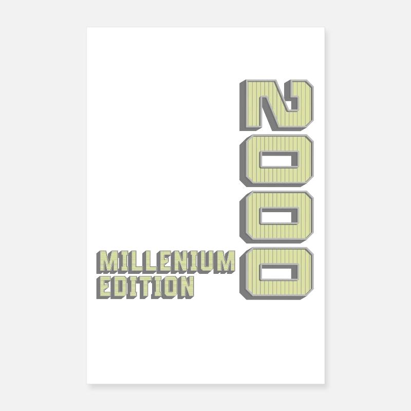 Millenium Edition, Cadeau d’anniversaire des années 2000 Poster 40 x 60 cm