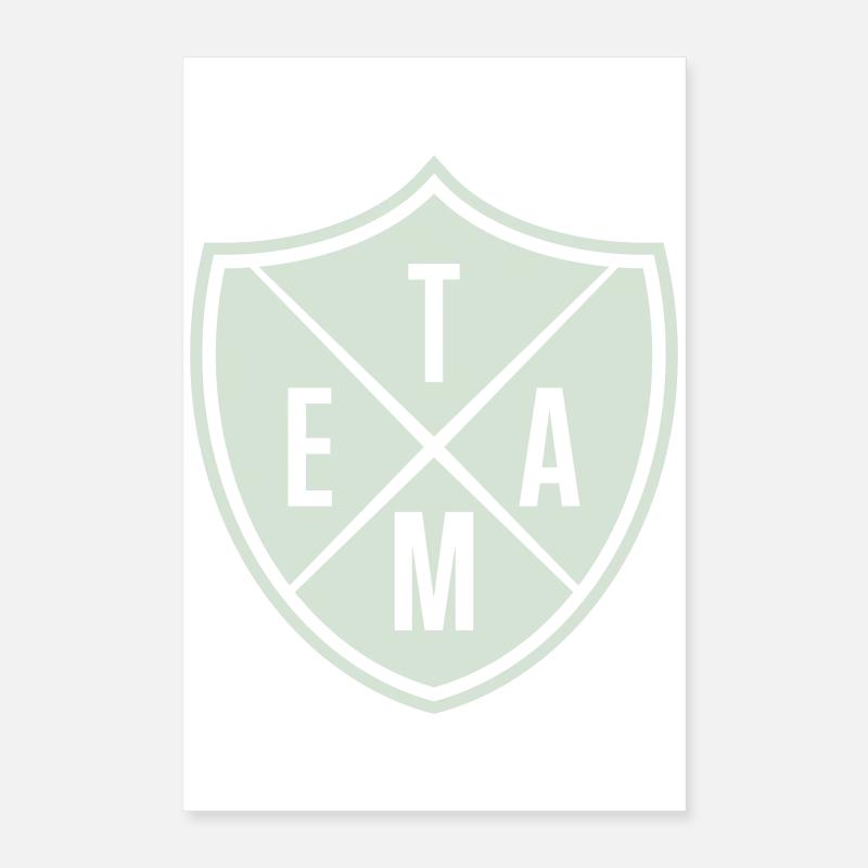 team_wappen_1- Poster 40x60 cm