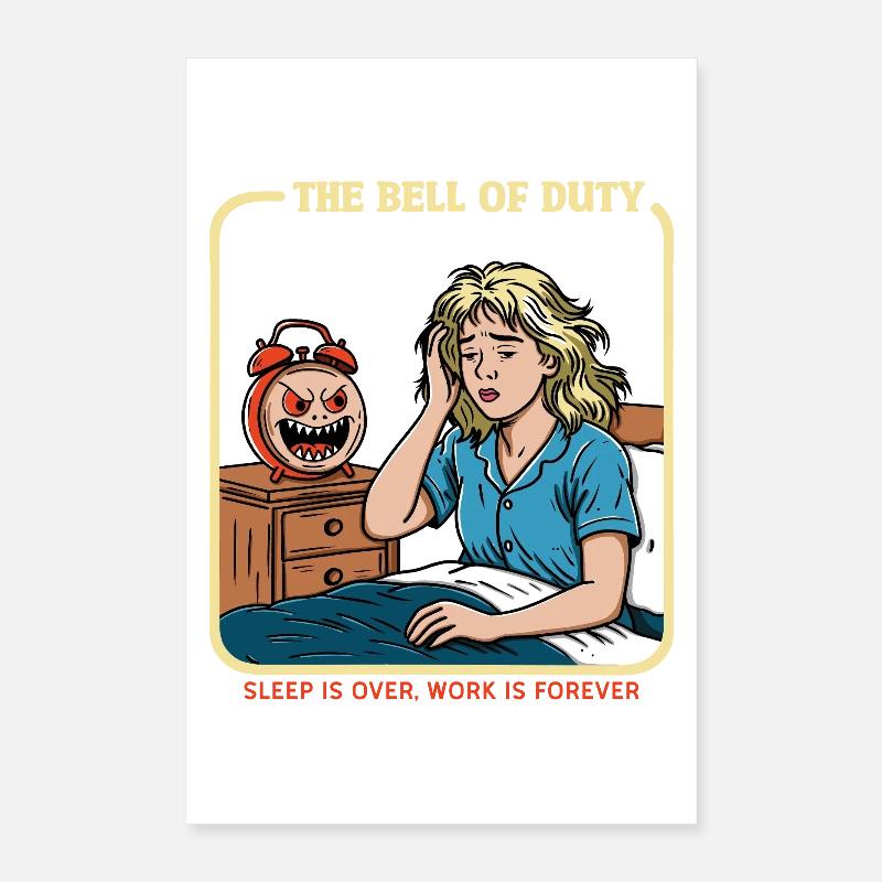 La cloche du devoir Poster 40 x 60 cm