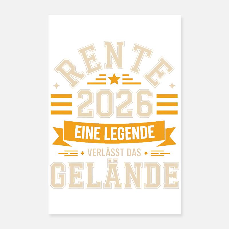 Pension 2026 A legend leaves the site Poster 16" x 24" (40x60 cm)